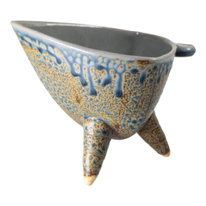 Mid-Century Modern Drip Glazed Art Pottery Pitcher or Ewer
