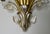 Early 20th Century Banci Gilt & Silvered Bronze Sconces, Italian With Rock Crystal Floral Motif Design -Pair For Sale - Image 17 of 18