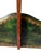 Mid-Century Florentine-Style Artisan-Made Painted Green Wood & Brass Demilune Wall Console Shelf With Stylized Fish Bracket For Sale - Image 9 of 10