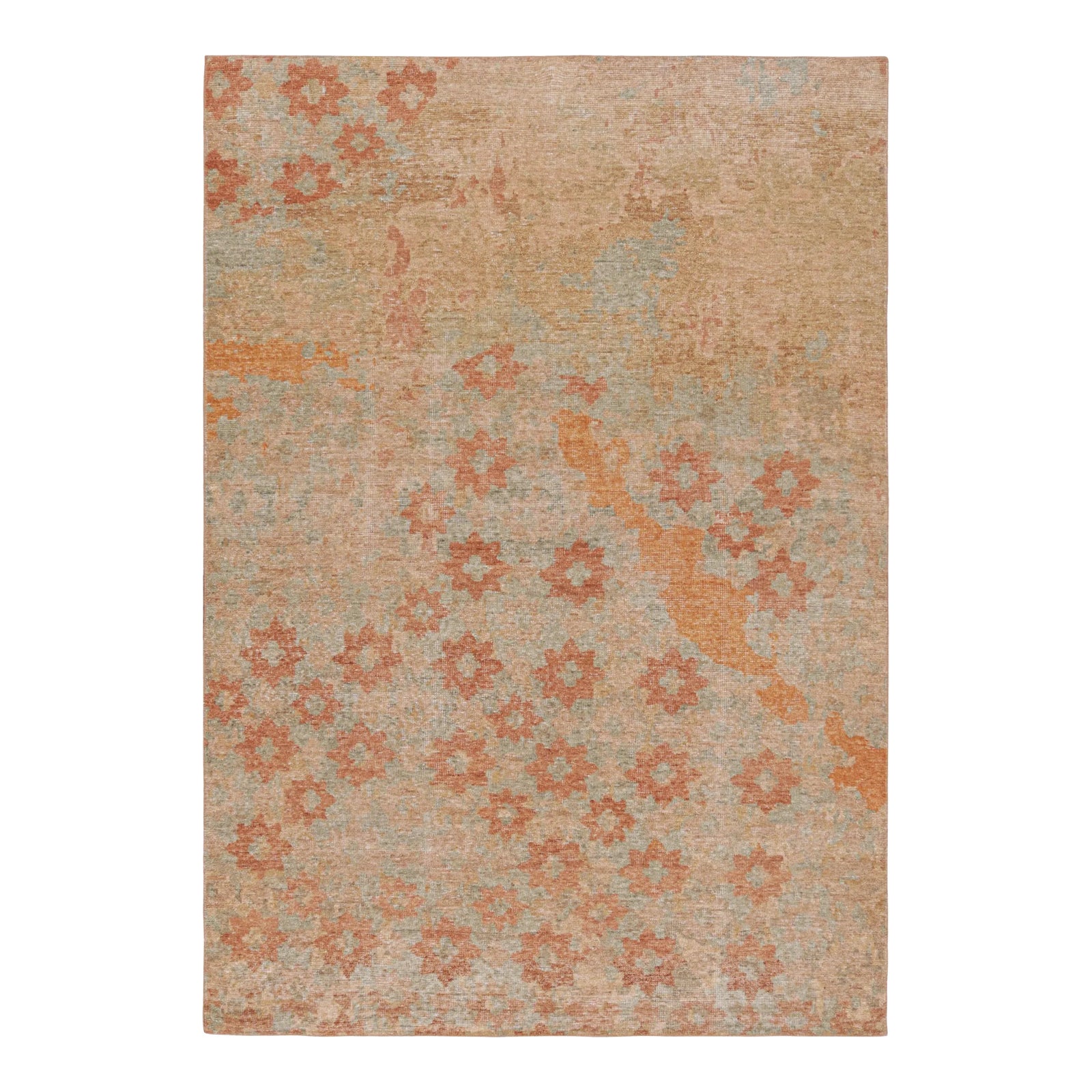 Rug & Kilim’s Modern Abstract Art Rug With Colorful Floral Patterns ...