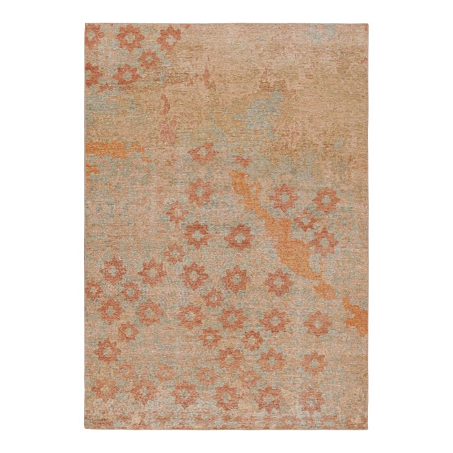 Rug & Kilim’s Modern Abstract Art Rug With Colorful Floral Patterns For Sale