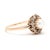 Stones: cultured pearl, 1 stone round bead 5.4 mm diamonds, 12 stones old European cut 1.75 mm approximately .25 total...