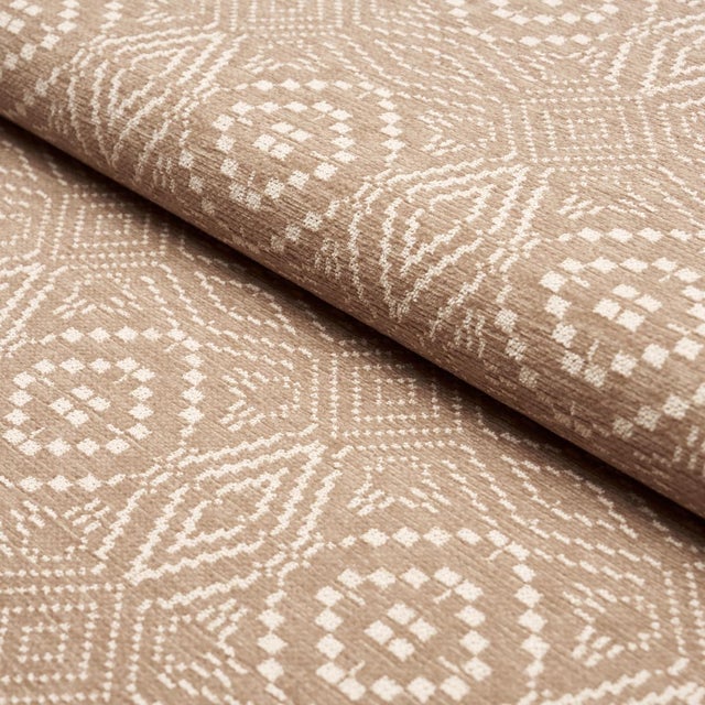 Schumacher Schumacher Verana Performance Fabric In Beige For Sale - Image 4 of 5