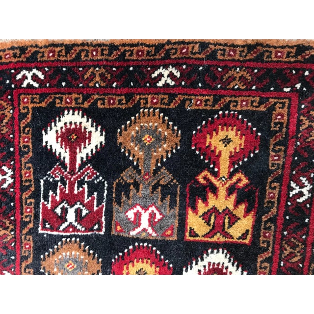 Small Vintage Baluch Rug For Sale - Image 3 of 9