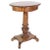 Wood Mahogany Oval Sewing Lamp Table on Pillar For Sale - Image 7 of 7