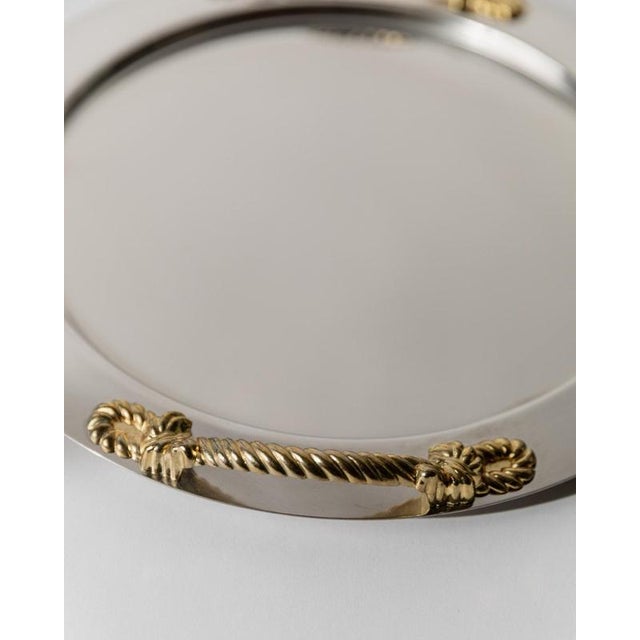 Vintage Tray in Stainless Steel, 1980s For Sale - Image 9 of 11