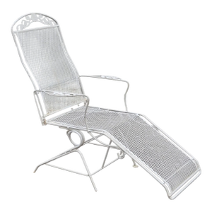 Vintage Wrought Iron Patio Chaise