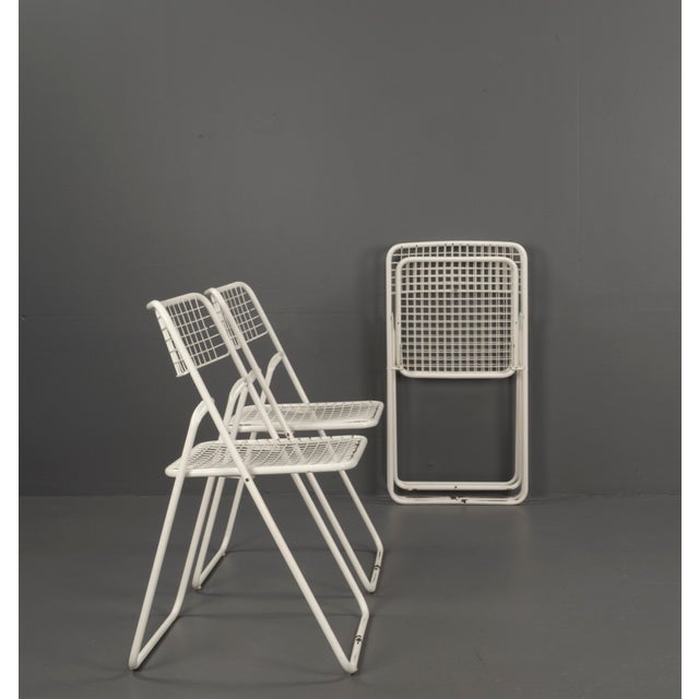 1970s Vintage Ted Net Chairs by Niels Gammelgaard for Ikea, 1970s, Set of 4 For Sale - Image 5 of 18