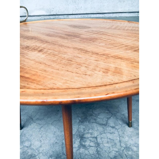 Vintage Midcentury Modern Design "TRAY" Coffee or Side Table. Made in Italy, 1960's period. No maker markings. Elm wood...