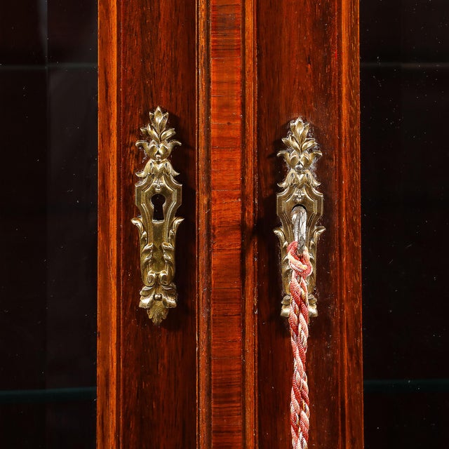 Antique Louis XVI Inlaid Exotic Woods & Gilt Bronze Accent Cabinet For Sale - Image 10 of 16