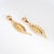 Modern Vintage Citrine Diamond Earrings 18k Yellow Gold Pendant Drops Fine Jewelry, Pair For Sale - Image 3 of 4