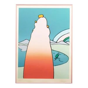 Peter Max "Impression of a Landscape" Signed Limited Edition Print, Framed