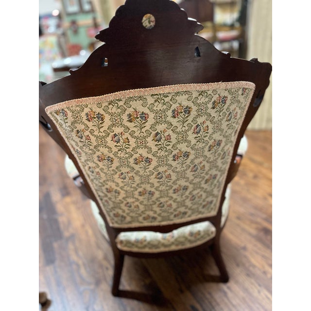 Early 20th Century Chairs Victorian Style Captain/Missus Chairs For Sale In Dallas - Image 6 of 10