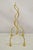 Mid 20th Century Vintage Italian Hollywood Regency Gold Gilt Metal Iron Towel Rack W/ Tassel Feet For Sale - Image 5 of 9