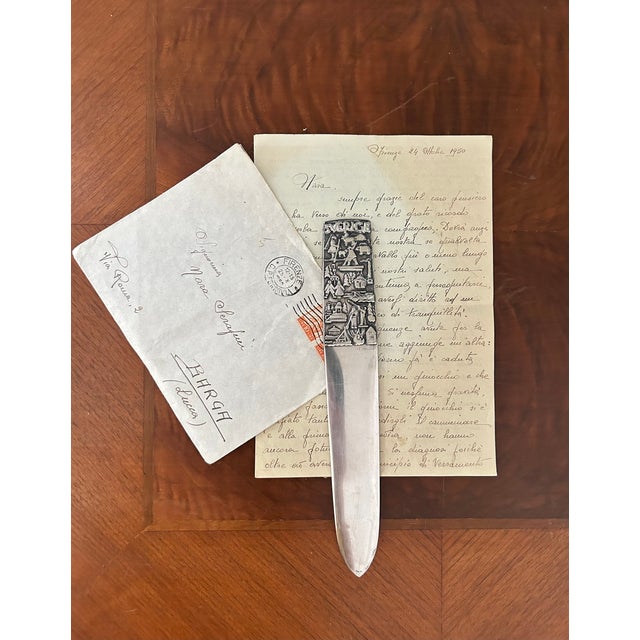Silver Mid-Century Swedish Nickel Silver Letter Opener by Heinz Decker for c.g. Hallberg/Gab, Circa 1960s For Sale - Image 8 of 8