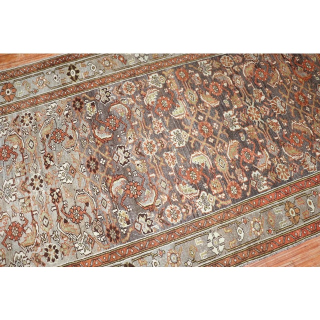 Persian Malayer Wide Herati Runner rug no.j3378 For Sale - Image 10 of 10