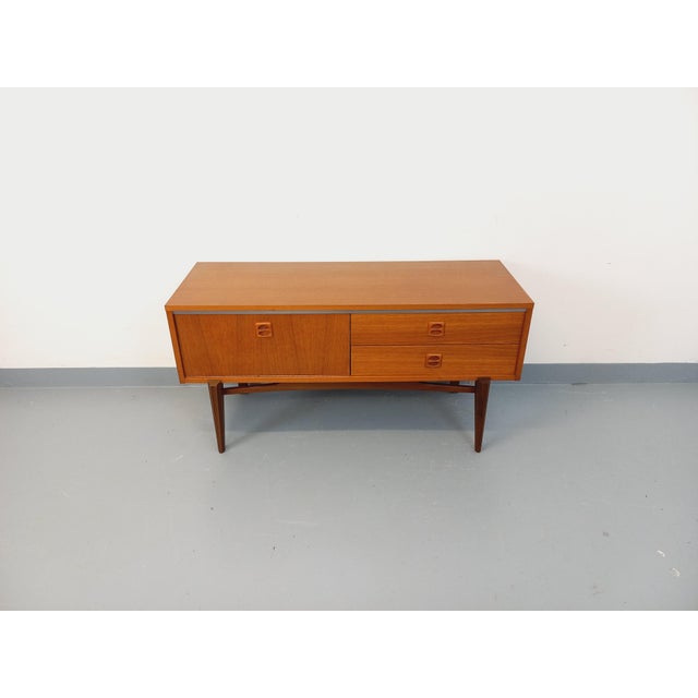 Small Vintage Scandinavian Teak Sideboard, 1960s For Sale - Image 11 of 15