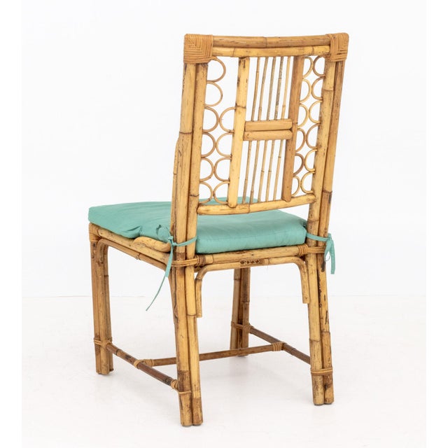 Chinese Chippendale Style Bamboo Side Chair For Sale In New York - Image 6 of 9