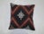 Pillow made from a 20th century Jajim textile with cotton back. Zipper closure and foam insert provided.