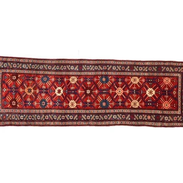 Persian Vintage Russian Karabagh Runner, 3'3" X 11'10" For Sale - Image 3 of 12