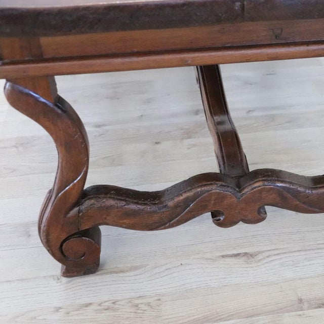 Early 20th Century Coffee Table in Walnut For Sale - Image 9 of 13