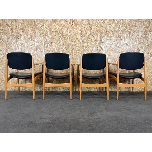Danish Oak Dining Chairs, 1970s, Set of 4 For Sale - Image 11 of 18