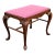 Early 20th Century Maddox Colonial Queen Anne Mahogany and Upholstered Bench For Sale