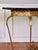 Metal Oscar Bach Attributed Gilded Iron Console With Beveled Mirror, Marble Top, C. 1920 For Sale - Image 7 of 18