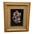 Vintage Art Nouveau Style 3D Shadow Box Gold Gilded Frame with Floral Iris For Sale