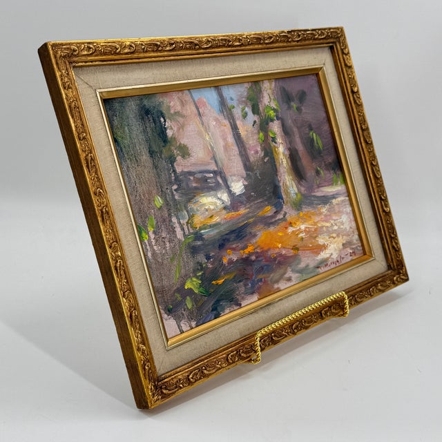 Ronald L. Marvin Jr. Original Woodland Landscape Oil Painting For Sale - Image 4 of 9