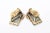 Vintage Elsa Schiaparelli Faceted Topaz Crystal Glass Clip on Earrings, 1940's For Sale - Image 4 of 8
