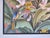 Oversize- Vintage Balinese Tropical Birds & Banana Leaf Acrylic Painting on Canvas For Sale - Image 9 of 14