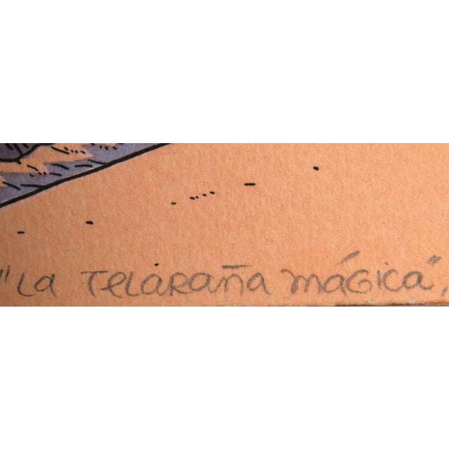 Abstract La Telarana Magica, Alvaro Barrios Screen Print For Sale - Image 3 of 3