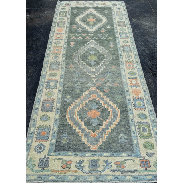 Turkish Oushak Rug 2'11"x 8' #19146 Explore a curated collection of hallway runners, wool rugs, and handmade masterpieces...