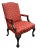 Sherrill Furniture Chippendale Style Claw Foot Armchair For Sale