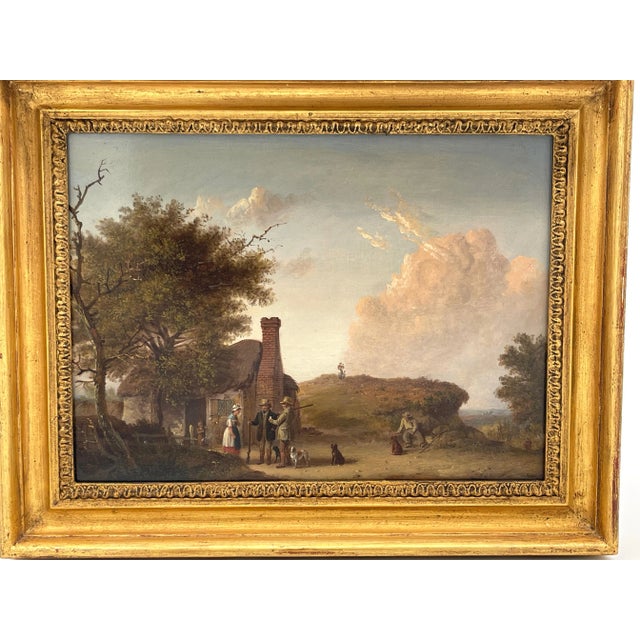 19th C English Sporting Landscape with Hunters & Dogs, by Edmund Bristow For Sale - Image 11 of 11