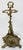 Art Nouveau Antique French Cast Brass Hunting Motif Umbrella Stand or Fireplace Tool Holder For Sale - Image 3 of 7