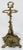 Art Nouveau Antique French Cast Brass Hunting Motif Umbrella Stand or Fireplace Tool Stand For Sale - Image 3 of 7