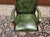 English Green Chesterfield Desk Chair For Sale - Image 5 of 8