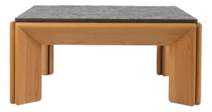 Brutalist Coffee Table with Natural Stone Top, 1970s