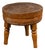 Early 20th Century Round Butcher Block Coffee Table on Wooden Legs For Sale