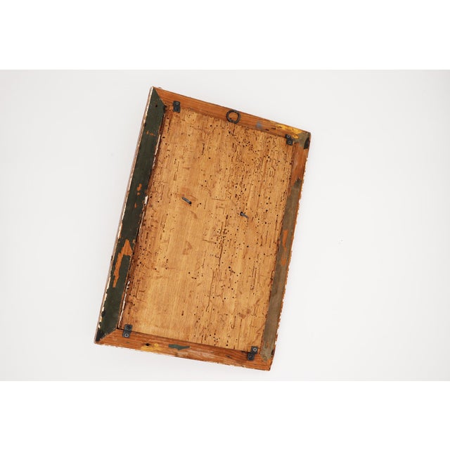 19th Century French Cast-Iron Lion Head Mounted on a Gilt Board and Frame For Sale - Image 11 of 15