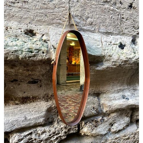 Vintage Scandinavian Mirror, 1960s For Sale - Image 3 of 4