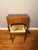 Antique, Functional Electric Sewing Machine Model 15-91 Wooden Desk With Needlepoint Bench For Sale - Image 4 of 6