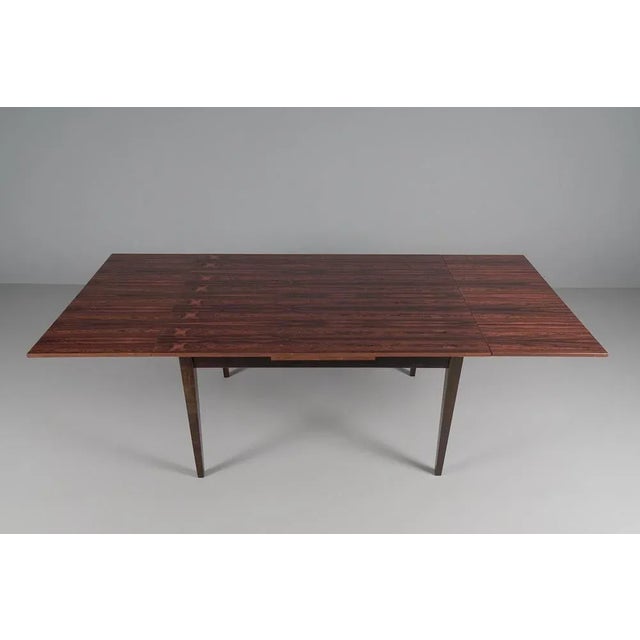 Mid-Century Modern Scandinavian Rosewood Folding Dining Table, 1960s For Sale - Image 3 of 13