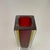 Large Red Murano Glass Sommerso Cube Vase attributed to Flavio Poli, Italy, 1970s For Sale - Image 9 of 18