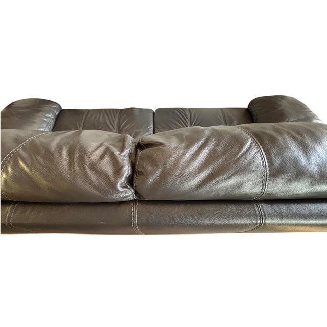 Animal Skin Chateau D’Ax Leather Sofa, Designed by the Italian Furniture Brand Chateau D’Ax For Sale - Image 7 of 12