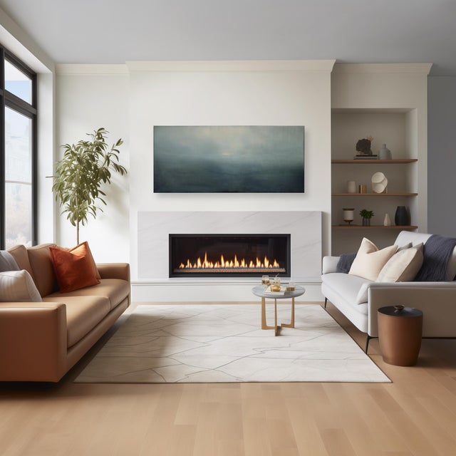 Black Set Adrift - Large Moody Atmospheric Abstract Alluring Oil Painting on Canvas Original Artwork by Mark Acetelli For Sale - Image 8 of 9