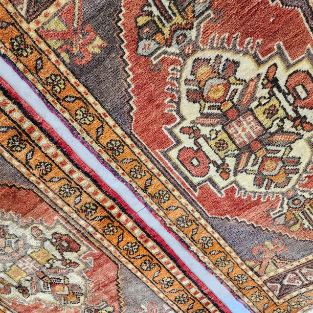 1960s Small Turkish Oushak Miniature Rug - Set of Two For Sale - Image 4 of 9