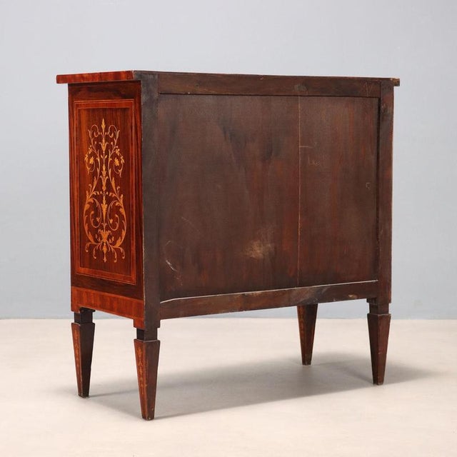 Brown Neoclassical Style Sideboard in Mahogany For Sale - Image 8 of 9